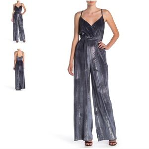 Show Me Your MuMu “The Richards” Metallic Velvet Jumpsuit